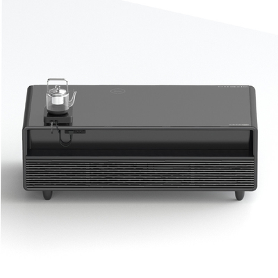 Mesa lateral moderna e elegante com carregador de luz e refrigerador de bebidas
