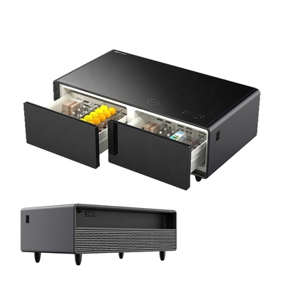 Transforme o seu espaço de vida com uma mesa de café inteligente e uma gaveta de refrigeração