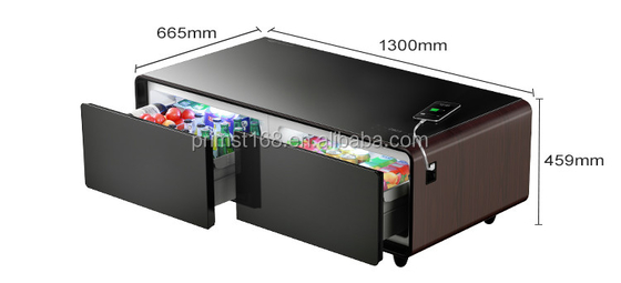 NO Refrigerador de mesa de chá de festa dobrado com frigorífico e congelador de apartamento de metal
