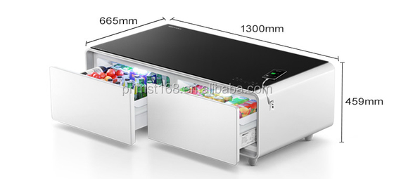 NO Refrigerador de mesa de chá de festa dobrado com frigorífico e congelador de apartamento de metal