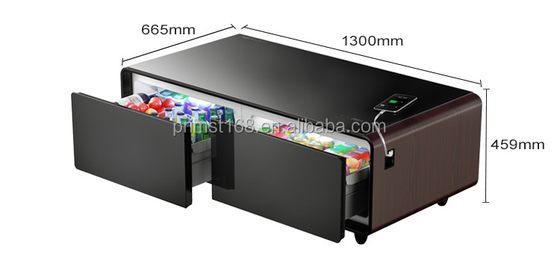 NO Refrigerador de mesa de chá de festa dobrado com frigorífico e congelador de apartamento de metal