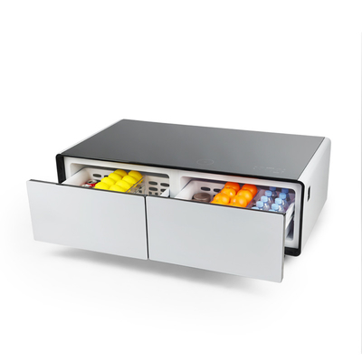 Moderna Mini geladeira mesa de chá com música e faixa de temperatura de 3 8 C/6- 12 C