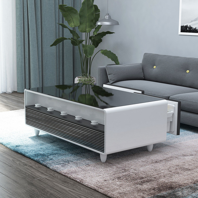 Embalagem de correio e mesa de café inteligente, uma adição perfeita à sua sala de estar moderna e luxuosa.