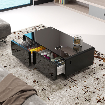 Mobiliário de casa Mesa de café moderna com mesa de jantar e mesa lateral estendíveis