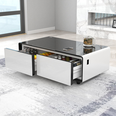 Cooler de vinho para bebidas de 135L com reprodução de música e mesa de café