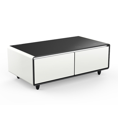 Mini Refrigerador Inteligente Refrigerador de mesa de café com sistema de carregamento e resfriamento sem fio