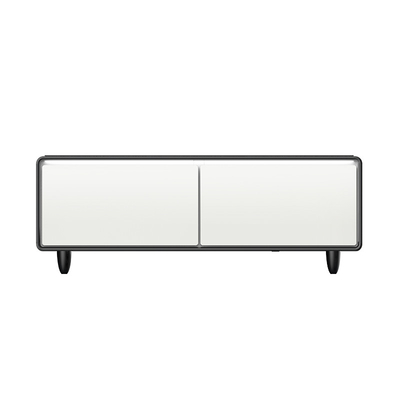 Carregamento sem fio geladeira mesa de café ferro casa essencial com design multifuncional