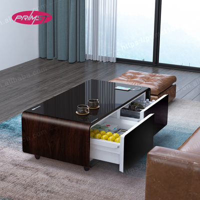 Casa Móveis Geral Smart Refrigerador de Mesa de Café com Refrigerador Construído
