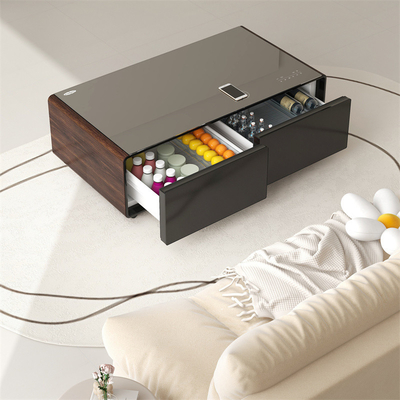 Mobiliário de sala de estar moderno com armário de vinhos refrigerados