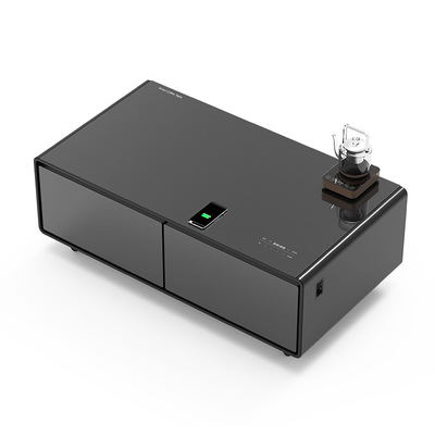 Frigorífico moderno de mesa de música inteligente com gaveta de música e armazenamento de móveis