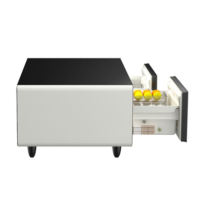 Tabela de café inteligente de design moderno com pequena geladeira e leitor de música 75W