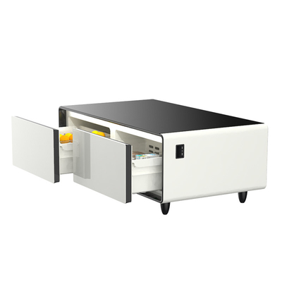 Casa moderna Sala de estar Móveis inteligentes Mesa de café com mini-frigerador e congelador