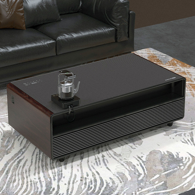 Frigorífico de mesa inteligente com alto-falante de música Carregamento de telefone e carregadores sem fio 220V