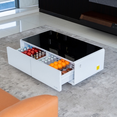 Melhore a sua sala com esta mesa de café inteligente multifuncional e conveniente