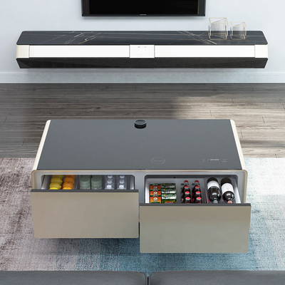 Frigorífico de mesa de café inteligente com 2 geladeiras e 1295*705*457mm Tamanho para casa