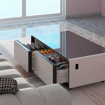 Casa Móveis de mesa com capacidade de frigorífico de 135L e portas USB Primst Smart Fridge Table