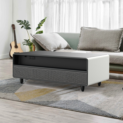 75W Primeira Casa Moderna Frigorífico Inteligente Porta-vozes Mesa Com Caixa Frio Carregador USB Carregamento Sem Fio