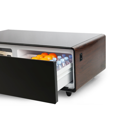 75W Modern Design Wine Cooler Mini Refrigerador Frigorífico Mesa de café para Cinema em Casa