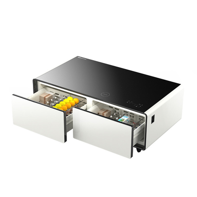 135L Portão de carregamento duplo USB Refrigerador de reprodução de áudio integrado com refrigerador de compressor