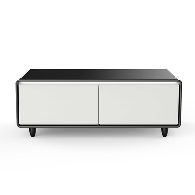 Refrigerador inteligente de mesa de café com temperatura de duas zonas e termostato ajustável