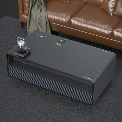 Mesa de café inteligente com tela sensível ao toque Frigorífico e alto-falante 2024 Prime Luxury Furniture