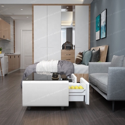 Mobiliário de sala de estar Sofá refrigerador inteligente moderno com alto-falantes duplos e carregadores USB