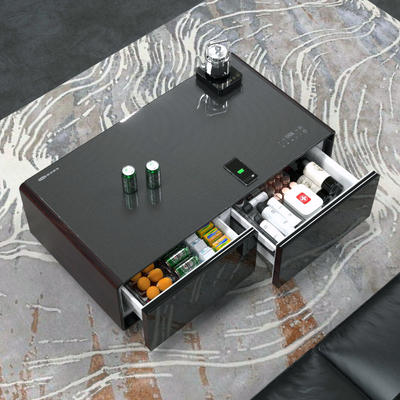 Mobiliário de sala de estar Íntegro Smart Coffee Table com carregamento sem fio e alto-falante de música