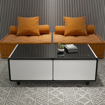 Mobiliário de sala de estar Íntegro Smart Coffee Table com carregamento sem fio e alto-falante de música
