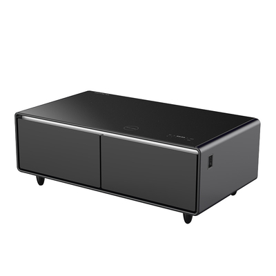 135L Capacidade Carregamento sem fio Reprodutor de música Smart Tabela de café com cor personalizada