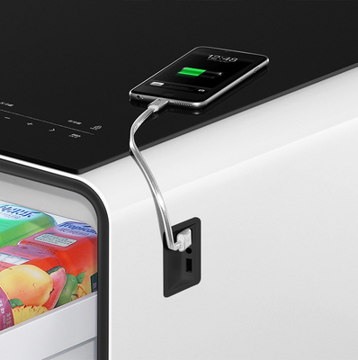 135L Capacidade Carregamento sem fio Reprodutor de música Smart Tabela de café com cor personalizada