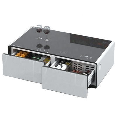 1357*732*503mm Tamanho de embalagem Mesa de chá moderna com carregamento sem fio e geladeira