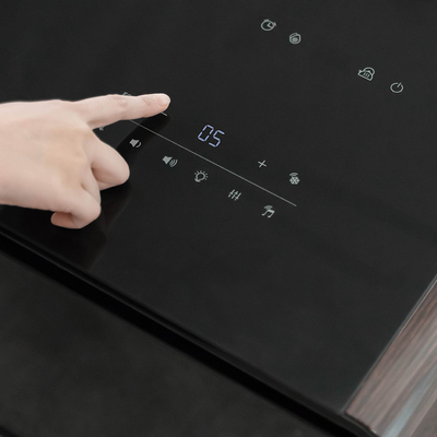 Frigorífico de porta dupla Smart Touch com música e refrigerante R600a