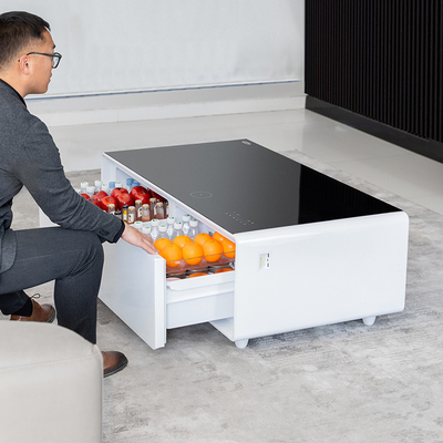 Frigorífico de porta dupla Smart Touch com música e refrigerante R600a