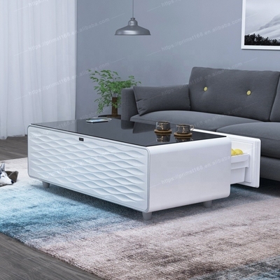 Refrigerador inteligente Tabela de café de madeira moderna para móveis personalizados de sala de estar