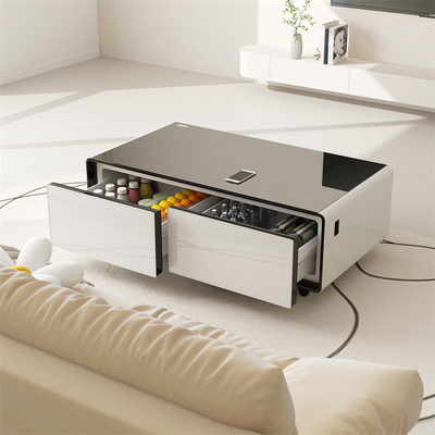 Refrigerador Mini Refrigerador de Porta Dupla Refrigerador Smart Mobiliário de Mesa de Café Refrigerador