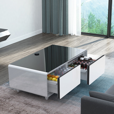 Refrigerador Mini Refrigerador de Porta Dupla Refrigerador Smart Mobiliário de Mesa de Café Refrigerador