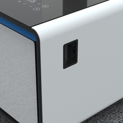 Refrigerador Mini Refrigerador de Porta Dupla Refrigerador Smart Mobiliário de Mesa de Café Refrigerador