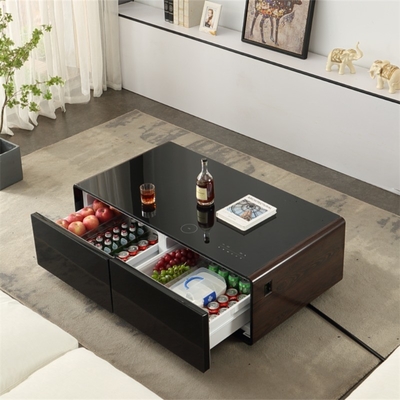 Refrigerador de mesa de café específico com caixa de 135L e leitor de áudio incorporado