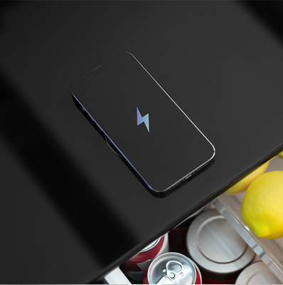 75W PRIMST Refrigerador inteligente de resfriamento de duas portas com carregamento sem fio e móveis inteligentes