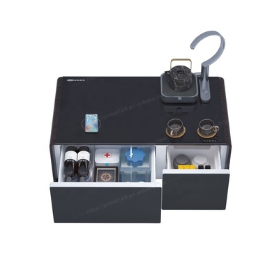 Frigorífico de escritório inteligente de duas portas estilo Morden com carregamento sem fio USB 39KGS