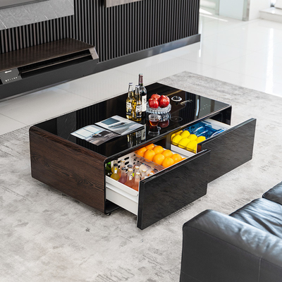 Refrigerador inteligente Porta dupla Móveis inteligentes com 220V Voltagem Smart Tabela de café