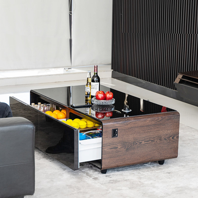 Refrigerador inteligente Porta dupla Móveis inteligentes com 220V Voltagem Smart Tabela de café
