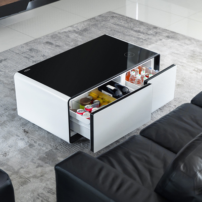 Carregamento sem fio Hotel Minibar geladeira com alto-falantes e enchimento automático de água