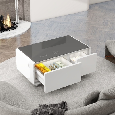 Frigorífico Prime Coffee Table Com Carregador Sem Fio Smart Party Tea Table Freezer Mould privado NO