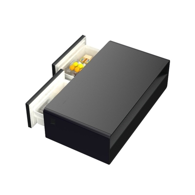 Armário de vinhos Smart Coffee Table Impressão de tela de seda e carregamento sem fio incluídos