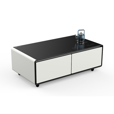 135L Capacidade Frigorífico de Música Mesa de Sala Inteligente com Frigorífico e Carregamento Sem Fio