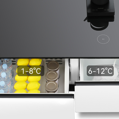 Primeira personalizada 2024 Dual-Zone Smart Coffee Table Wine Cooler Compressor Refrigerador