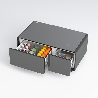 Sala de estar Smart Table Luxury Coffee Table com geladeira de 93L e gaveta congelada