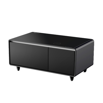 Outros tipos de refrigeração Mesa de café inteligente com tocador de música e carregamento sem fios