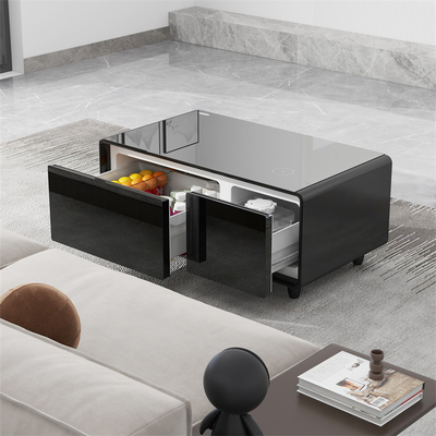 Classificação de eficiência energética grau 2 Refrigerador de mesa lateral inteligente com carregamento sem fio